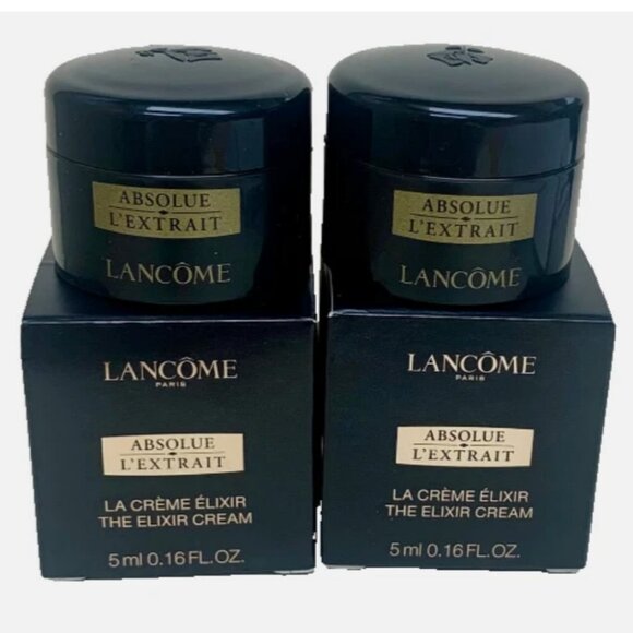 2 PACK Lancome Absolue L'Extrait Ultimate Elixir Cream 5ml Travel Size NEW BOXES - Picture 1 of 4